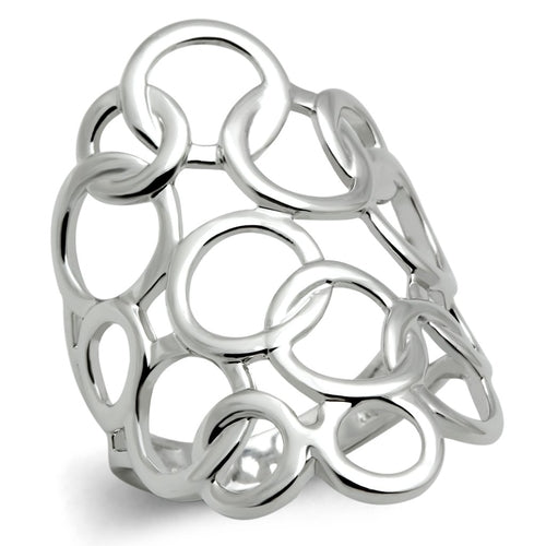 Bague en Laiton Rhodiumé Sans Pierre - Design Épuré