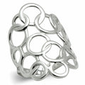 Bague en Laiton Rhodiumé Sans Pierre - Design Épuré