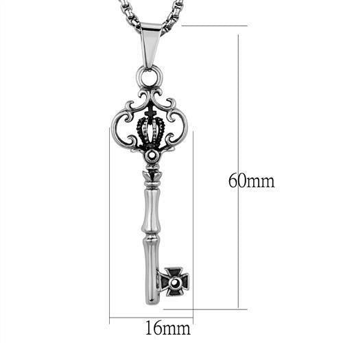 Collier en Acier Inoxydable Poli - Sans Pierre