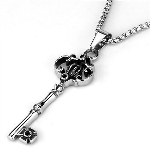 Collier en Acier Inoxydable Poli - Sans Pierre