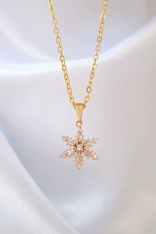 Collier Flocon de Neige 24 Carats