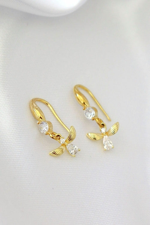 Boucles d'oreilles Abeille 18 Carats