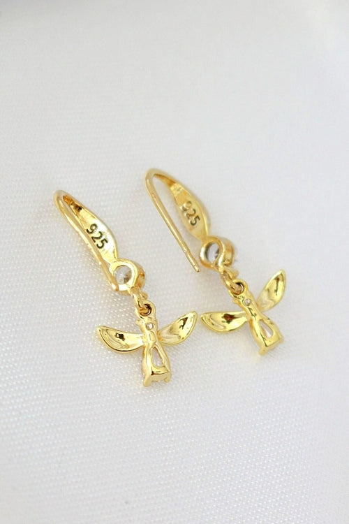 Boucles d'oreilles Abeille 18 Carats