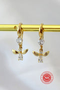 Boucles d'oreilles Abeille 18 Carats