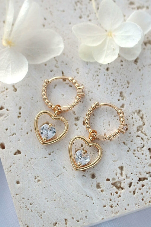 Créoles Cœur 24 Carats