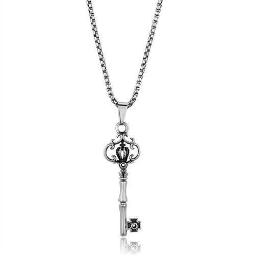 Collier en Acier Inoxydable Poli - Sans Pierre